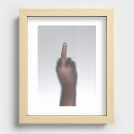 Middle Finger Recessed Framed Print
