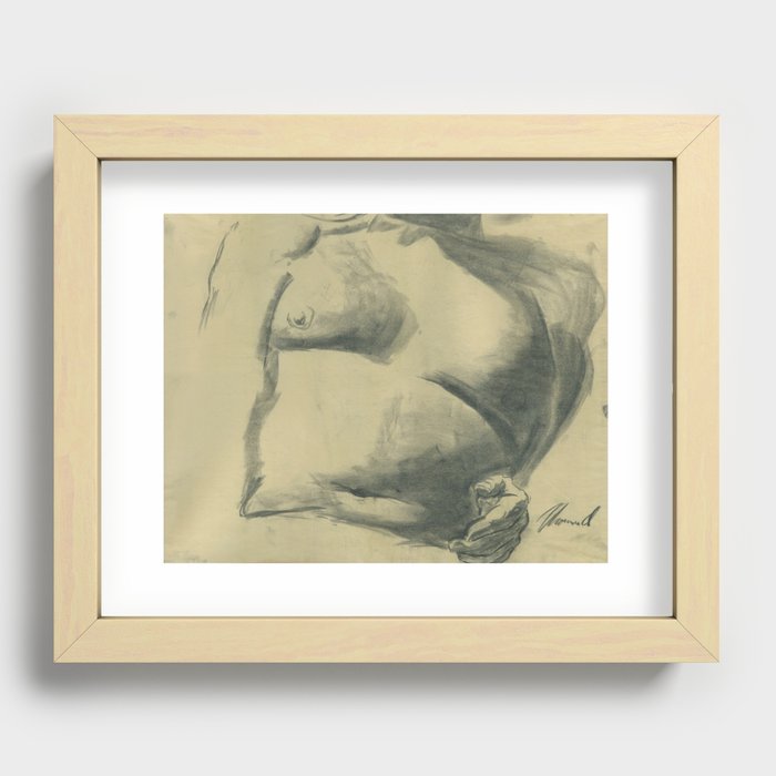 Male Nude Recessed Framed Print