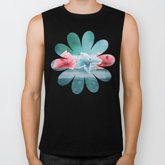 HYDRANGEA LOVE Biker Tank