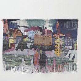 Ernst Ludwig Kirchner's View of Basel and the Rhine Wall Hanging