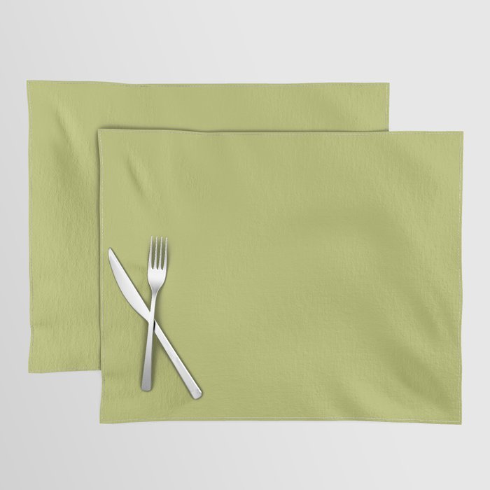 Yellow-Green Khaki Placemat