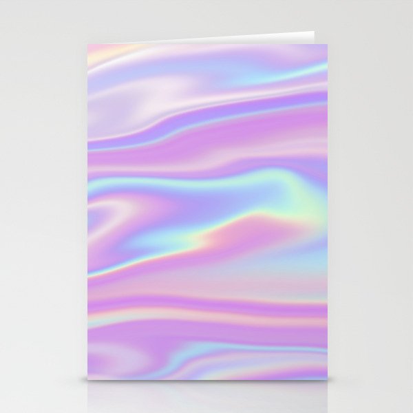 Holographic Abstract  Stationery Cards