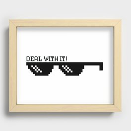 Deal With It Recessed Framed Print