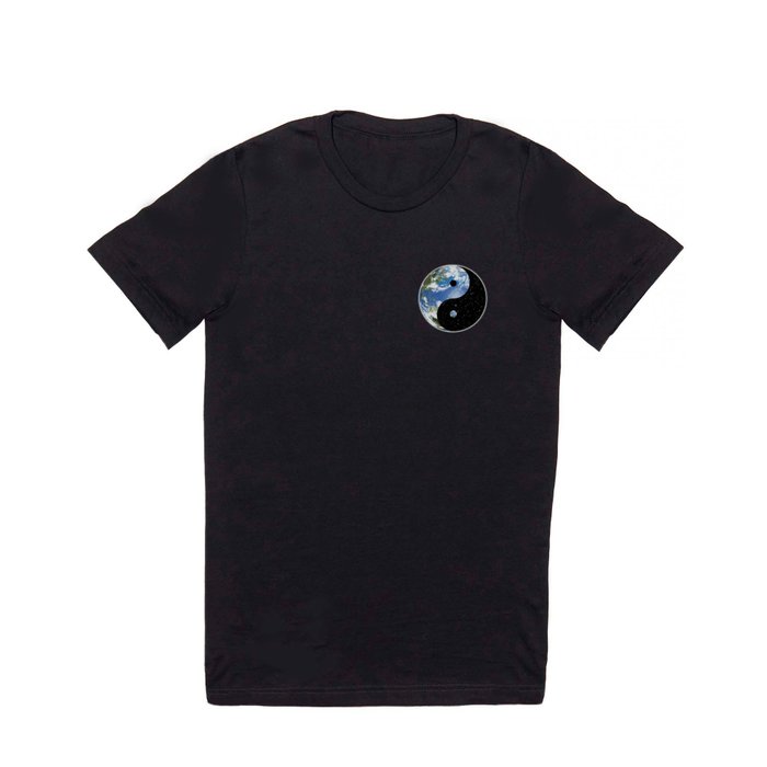 Earth / Space Yin Yang T Shirt