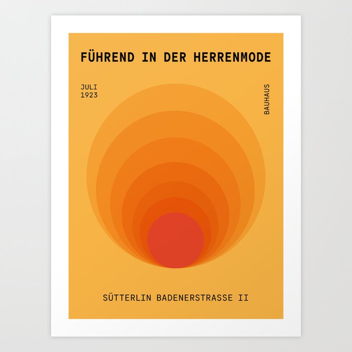 Sun Spiral | Bauhaus I Art Print