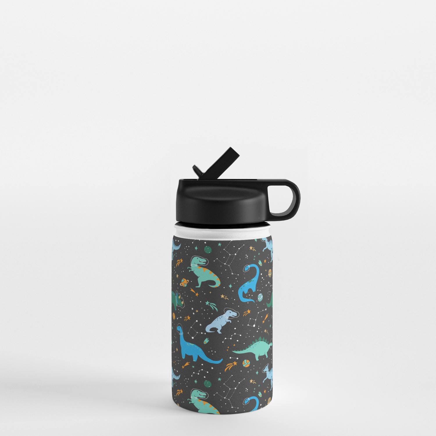Details about   Astronaut And Dark Moon Art Space Water Bottle With Carabiner 
