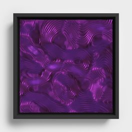 Elegant Purple Framed Canvas