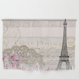 Eiffel Tower Postcard Wall Hanging