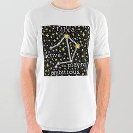 Libra Constellation All Over Graphic Tee