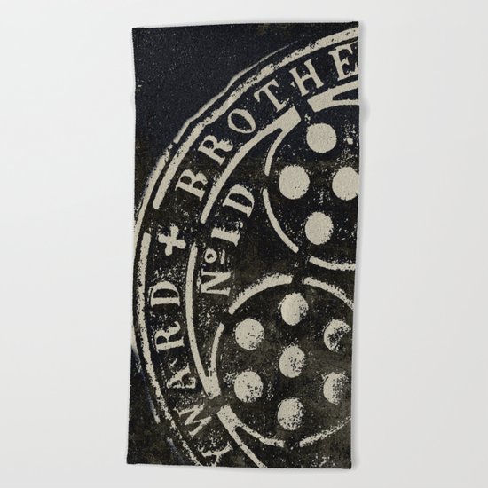 Manhole Cover 2 Beach Towel