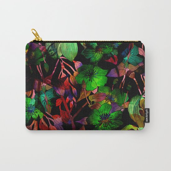 Colorful Floral Pattern Carry-All Pouch