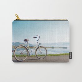 Bike Beside a Lake Carry-All Pouch