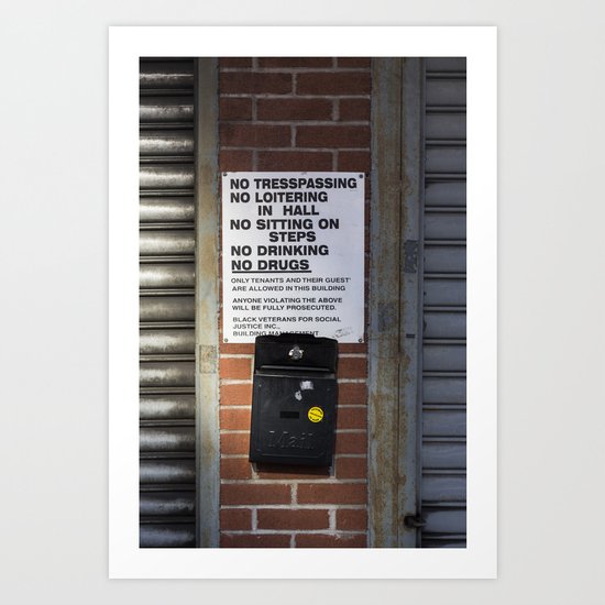 Untitled, No Drugs Art Print