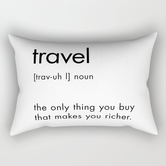 Travel Definition Rectangular Pillow