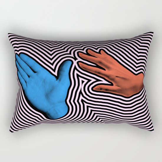 Crash Hand Rectangular Pillow