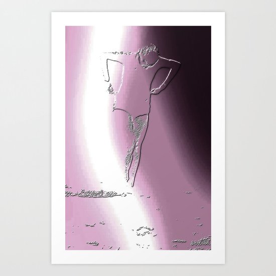 Woman Emerging (e) Art Print