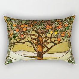 Louis Comfort Tiffany - Decorative stained glass 6. Rectangular Pillow