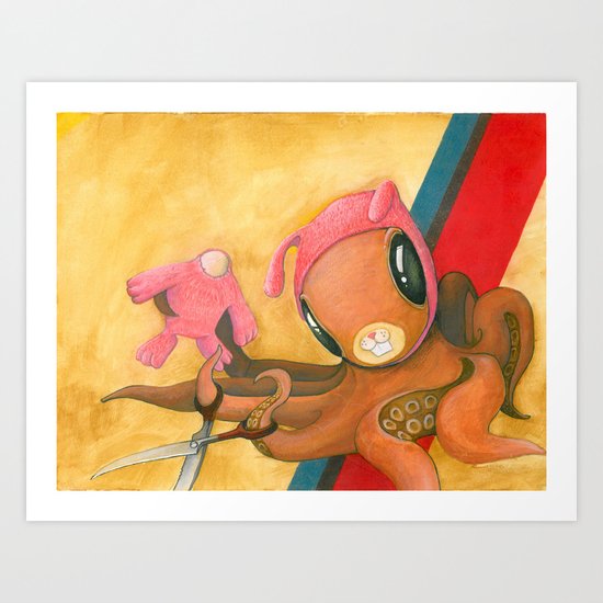 dawn of the bunnypus Art Print