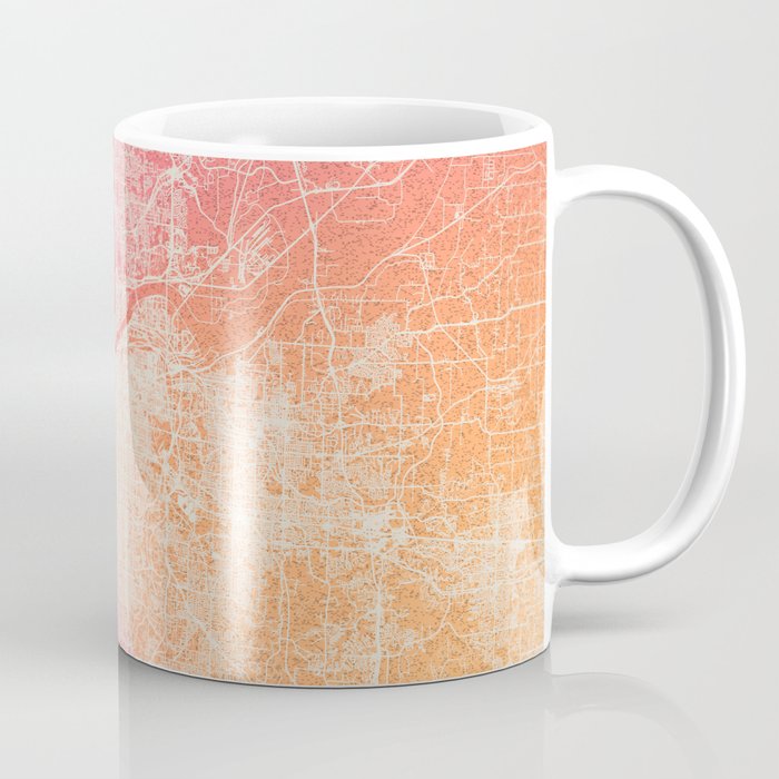 Colorful Kansas City Map Coffee Mug