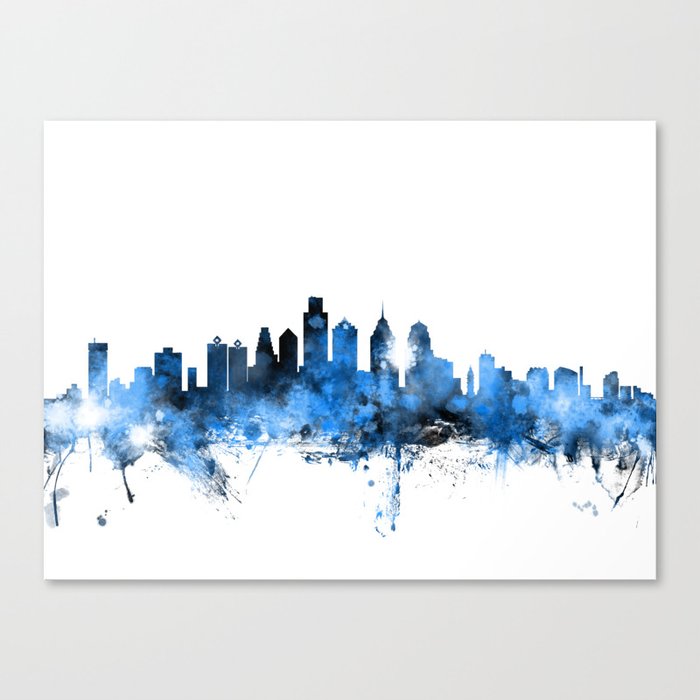Philadelphia Pennsylvania Skyline Canvas Print
