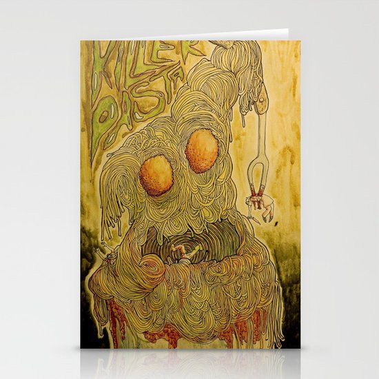 Killer Pasta Stationery Cards