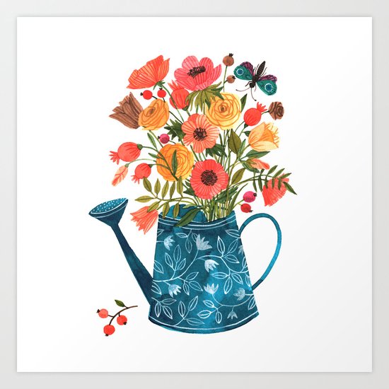 Garden Flowers Art Print