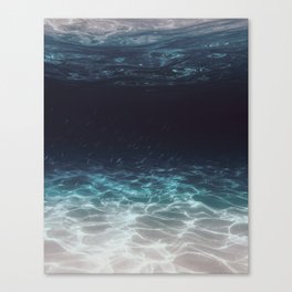 Blue deep of the Ocean Canvas Print