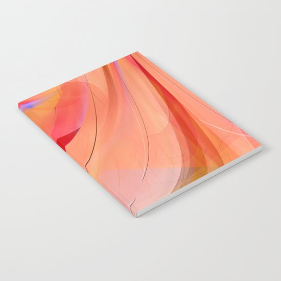 pattern orange abstract no. 3 Notebook