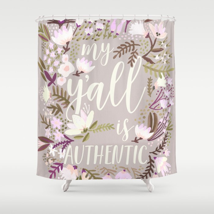 My Y'all is Authentic – Spring Palette Shower Curtain