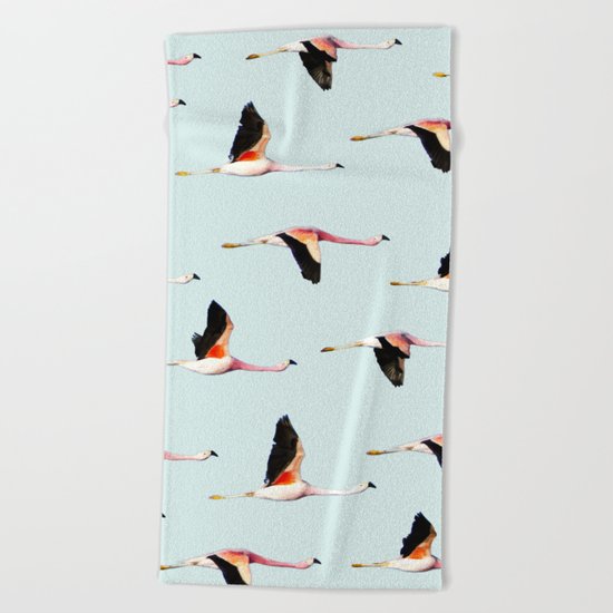 Migration #society6 #decor #buyart Beach Towel