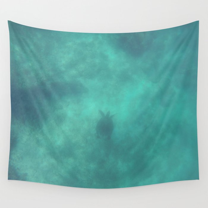 Turtle under the sea Wall Tapestry