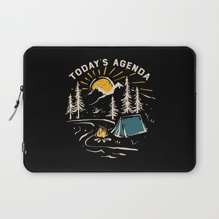 Today's Agenda Camping Laptop Sleeve