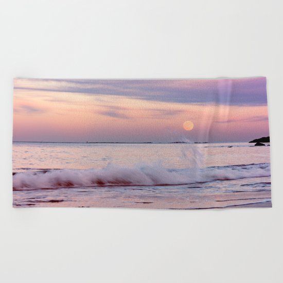 Reaching for the moon Beach Towel