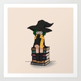 The Witch Librarian  Art Print