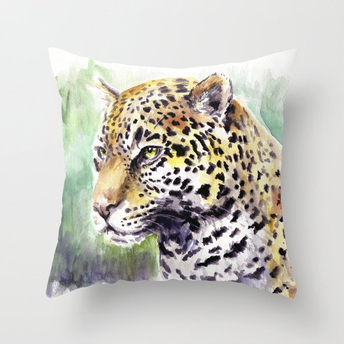 Jaguar Throw Pillow
