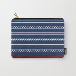 Nautical Blue Ropes, Sailor Stripes Carry-All Pouch