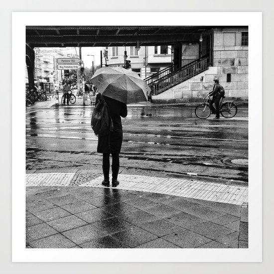 rainy day Art Print