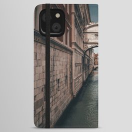 Venice Italy with gondola boats surrounded by beautiful architecture along the grand canal iPhone Wallet Case