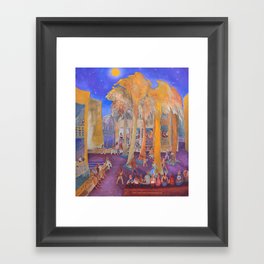 New College Palm Court Party Gerahmter Kunstdruck | Oil, Palmcourtparty, Starrynight, Painting, Expressionism, Newcollege 
