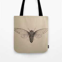 Cicada Drawing Tote Bag