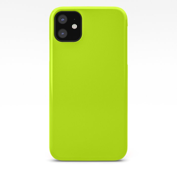 Bright Green Lime Neon Color Iphone Case By Palitraart Society6