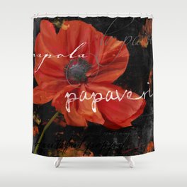 Le Pavot III Shower Curtain