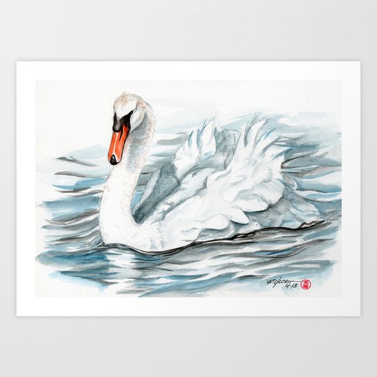 Swan Art Print
