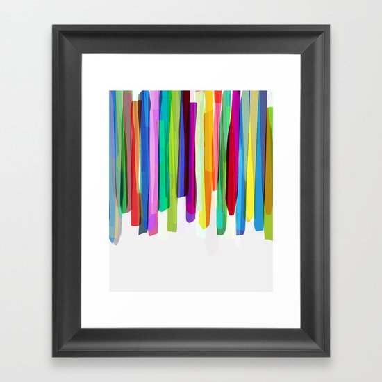 Colorful Stripes 2 Framed Art Print