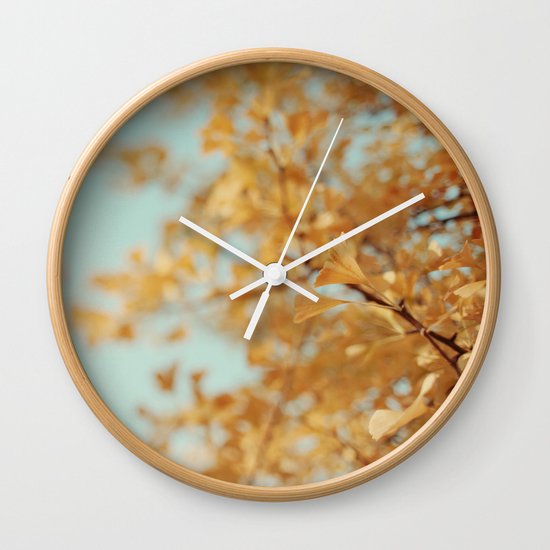 Ginkgo #6 Wall Clock