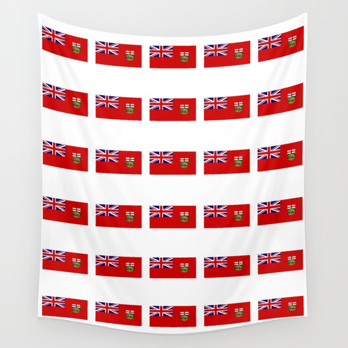 Flag of manitoba -Manitoban,rupert,Winnipeg,Brandon,Steinbach,portage,canada. Wall Tapestry