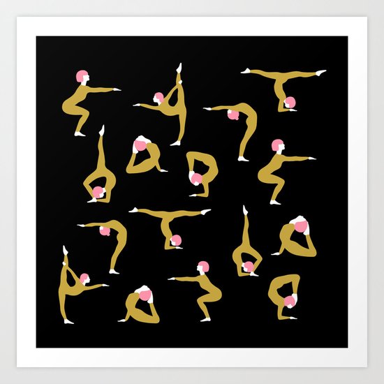 Yoga All Day Art Print