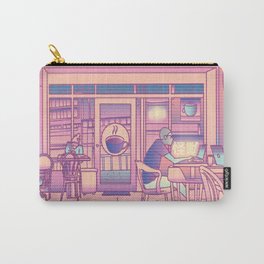 Vaporwave Coffee Shop Carry-All Pouch