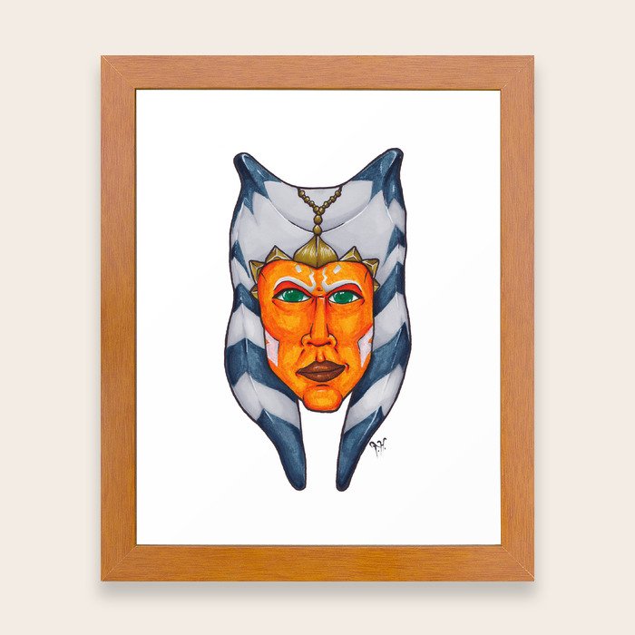 Ahsoka Tano Framed Art Print By Agrovatedart Society6