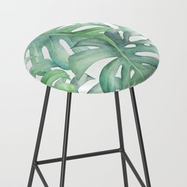 Tropical Jungle Banana Leaves Bar Stool